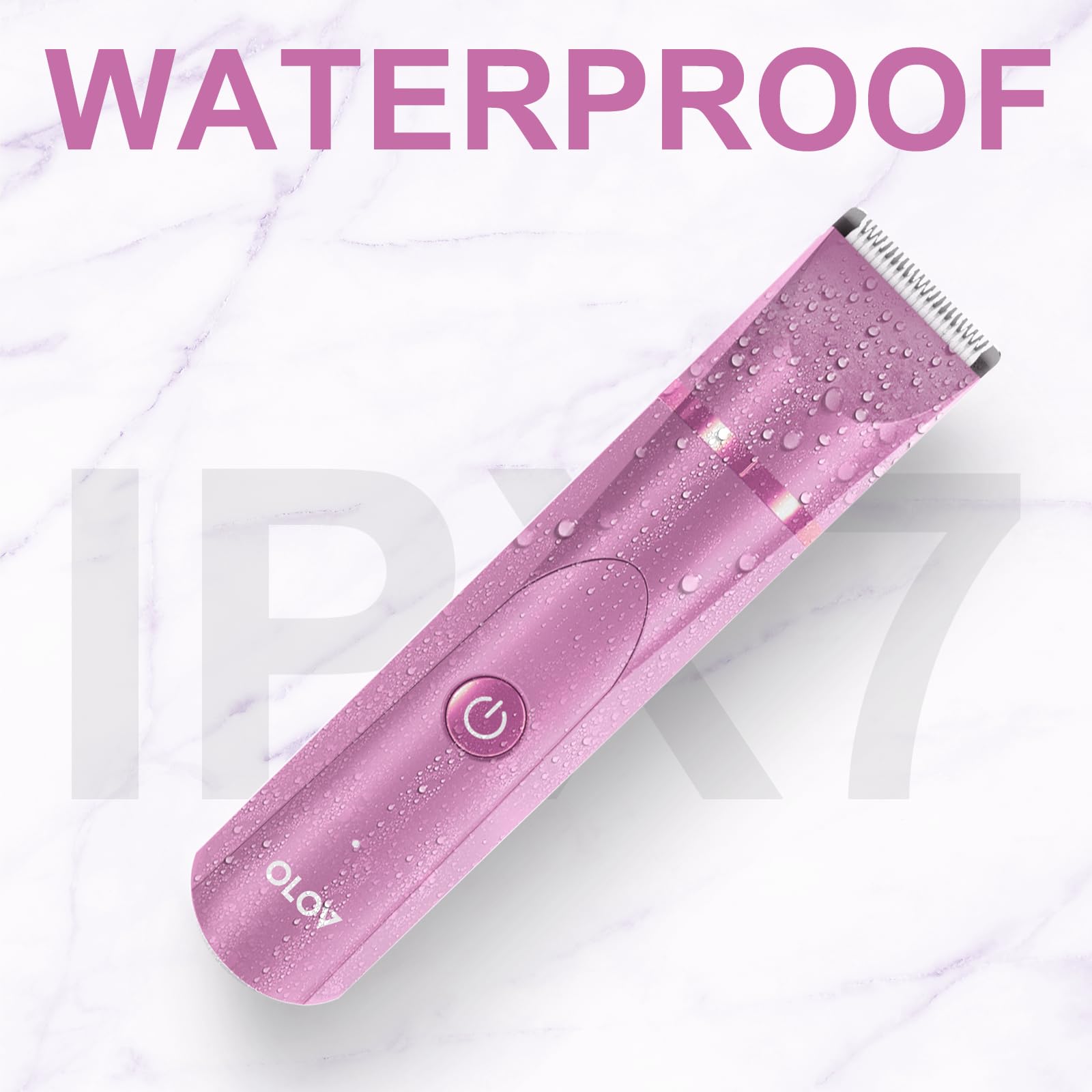 OLOV two adjustable trimming guards cover different hair lengths