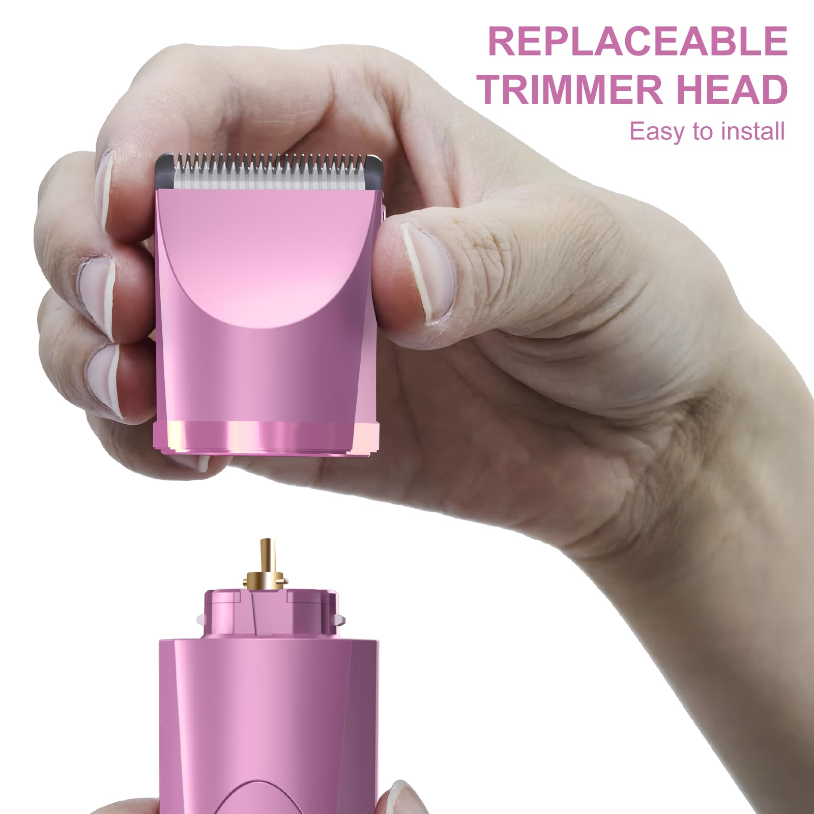 OLOV USB recharge dock keeps the trimmer charged and ready