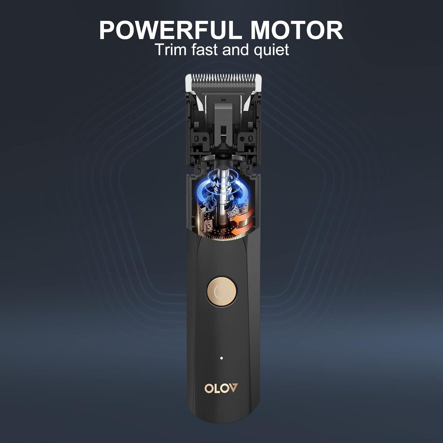 OLOV wet/dry shaver simplifies shower grooming and cleanup.