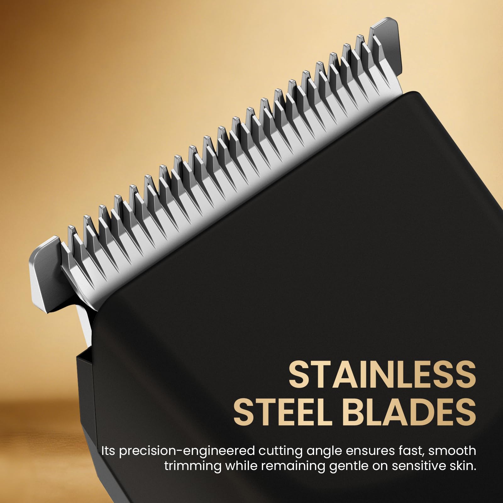 OLOV X beard trimmer wet/dry capability for versatile use.