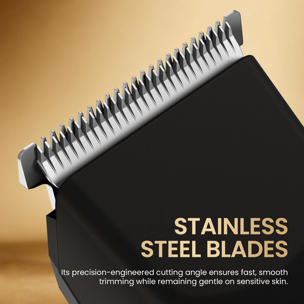 OLOV X beard trimmer wet/dry capability for versatile use.