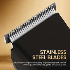 OLOV X beard trimmer wet/dry capability for versatile use.