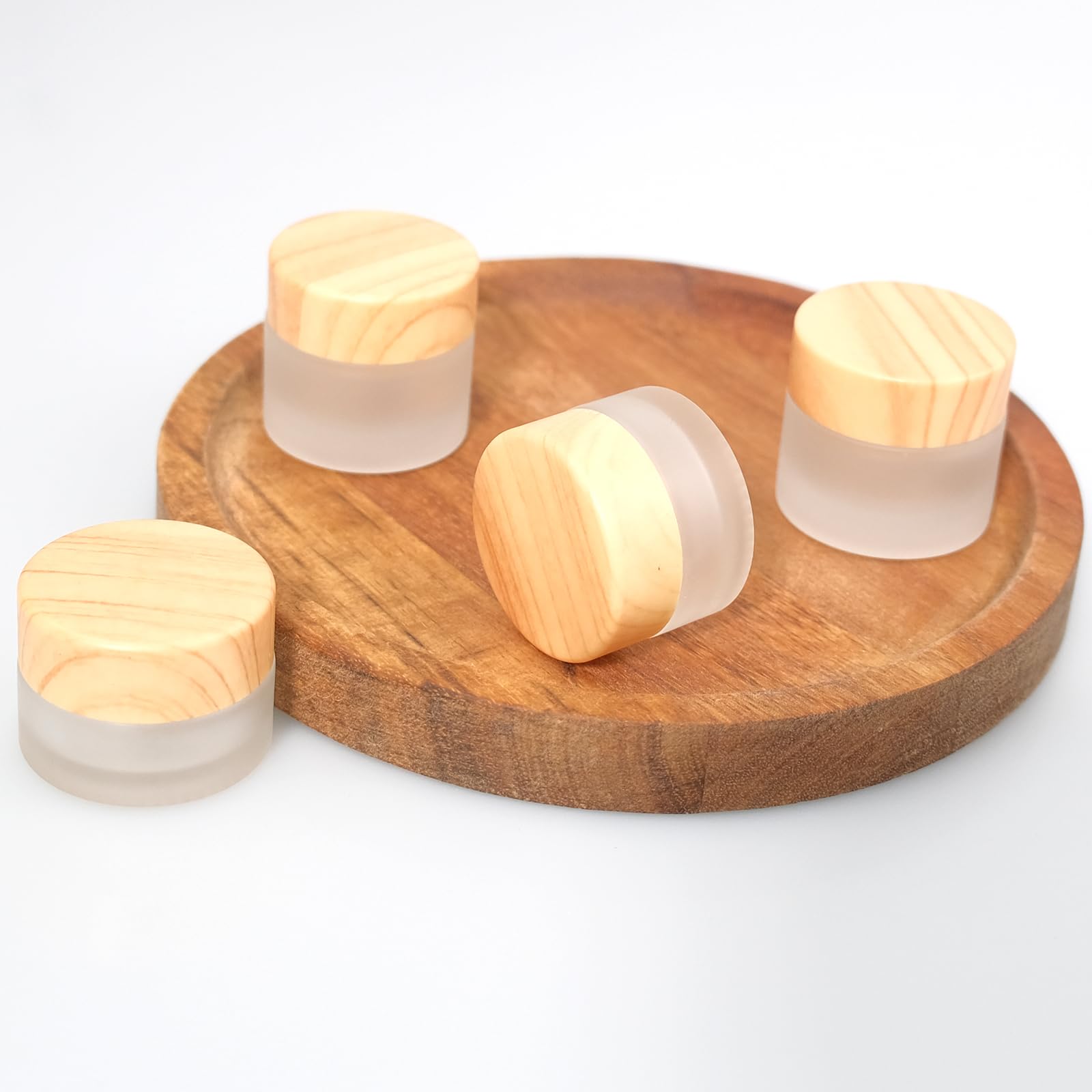Olutacot easy-clean refillable jars simplify reusing for creams, lotions, or DIY cosmetics.