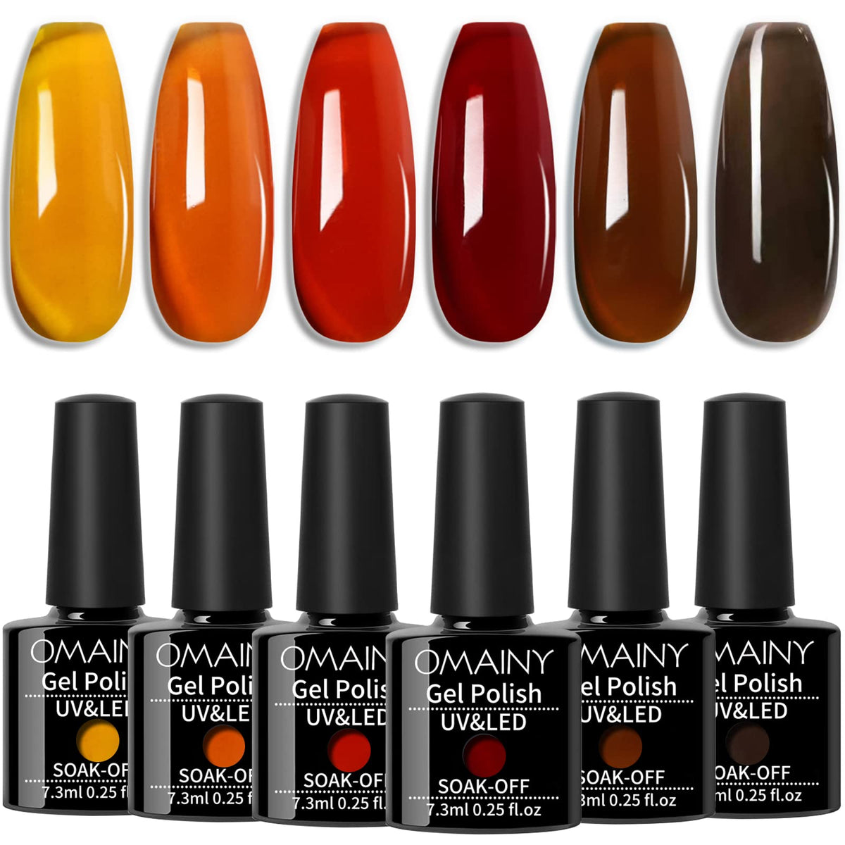 Omainy Jelly Gel Set en caja regalo, ideal para regalo y uñas listas.