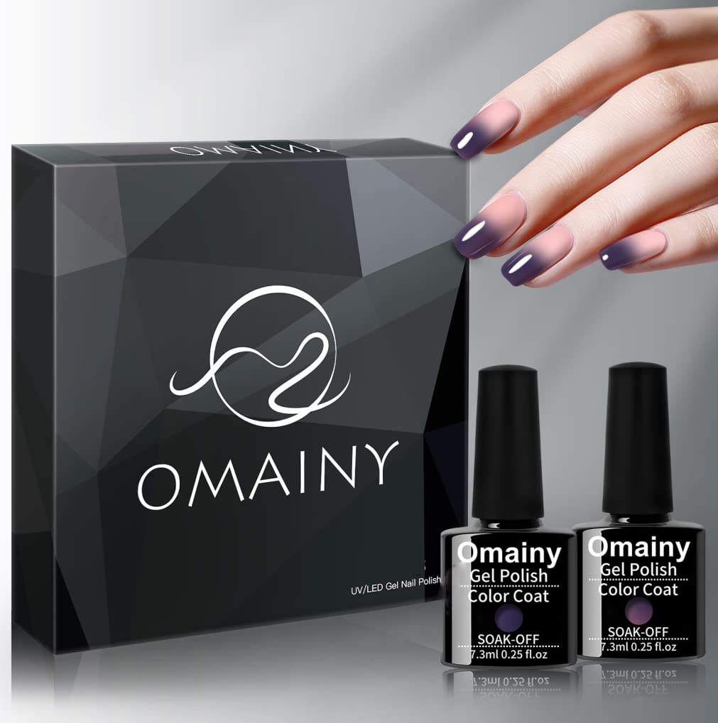 Omainy Jelly Gel Set uñas terminadas con acabado suave y resistente.