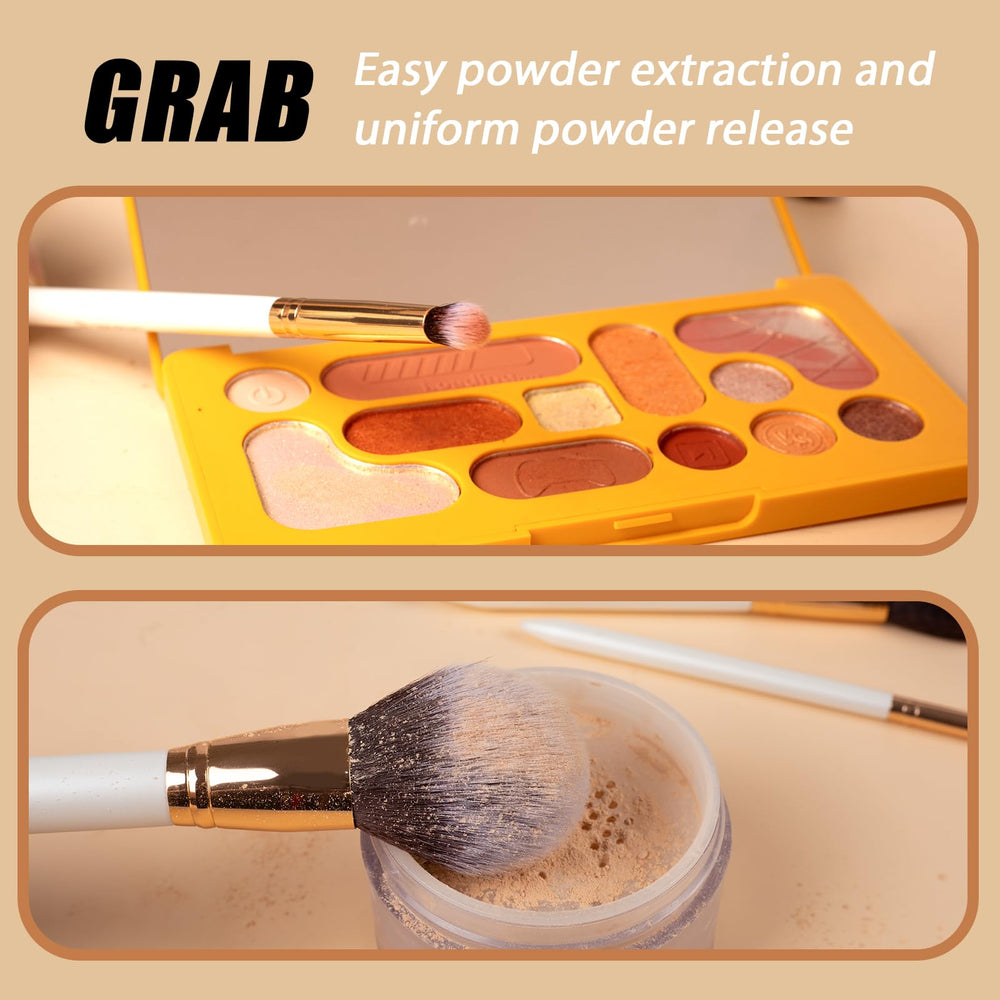 OMANIAC travel case safely stores the 12-piece brush set on the go