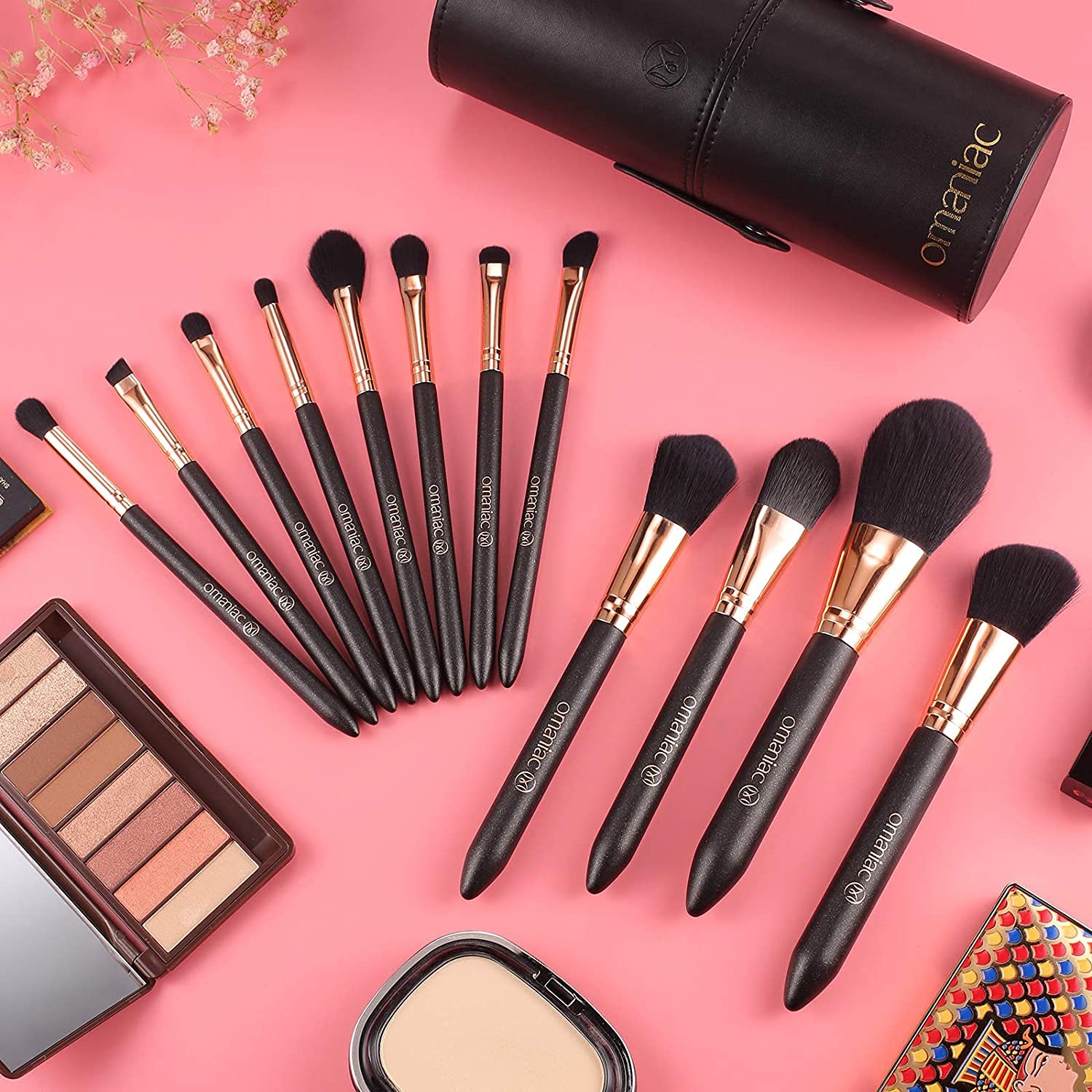 OMANIAC travel case keeps brushes secure and ready on the go.