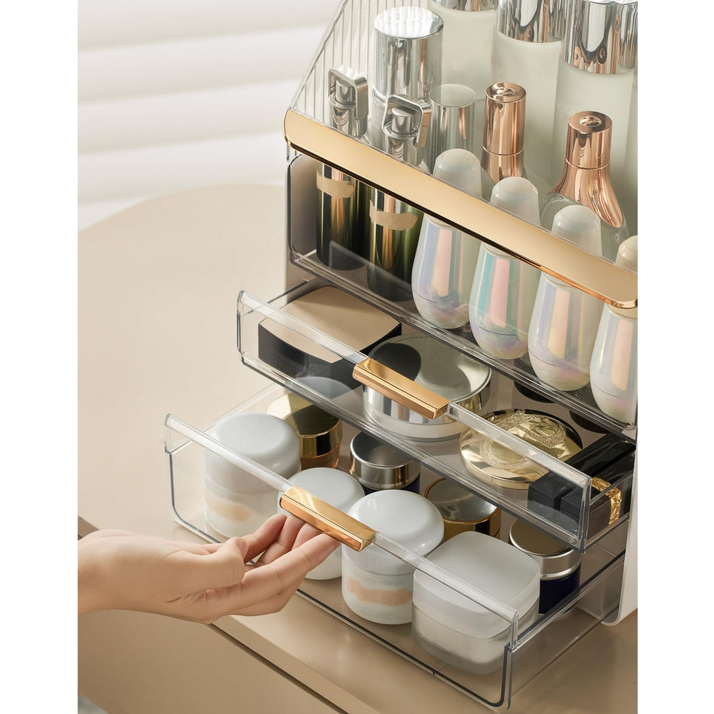 Omeily gift-ready makeup organizer on vanity for tidy routines