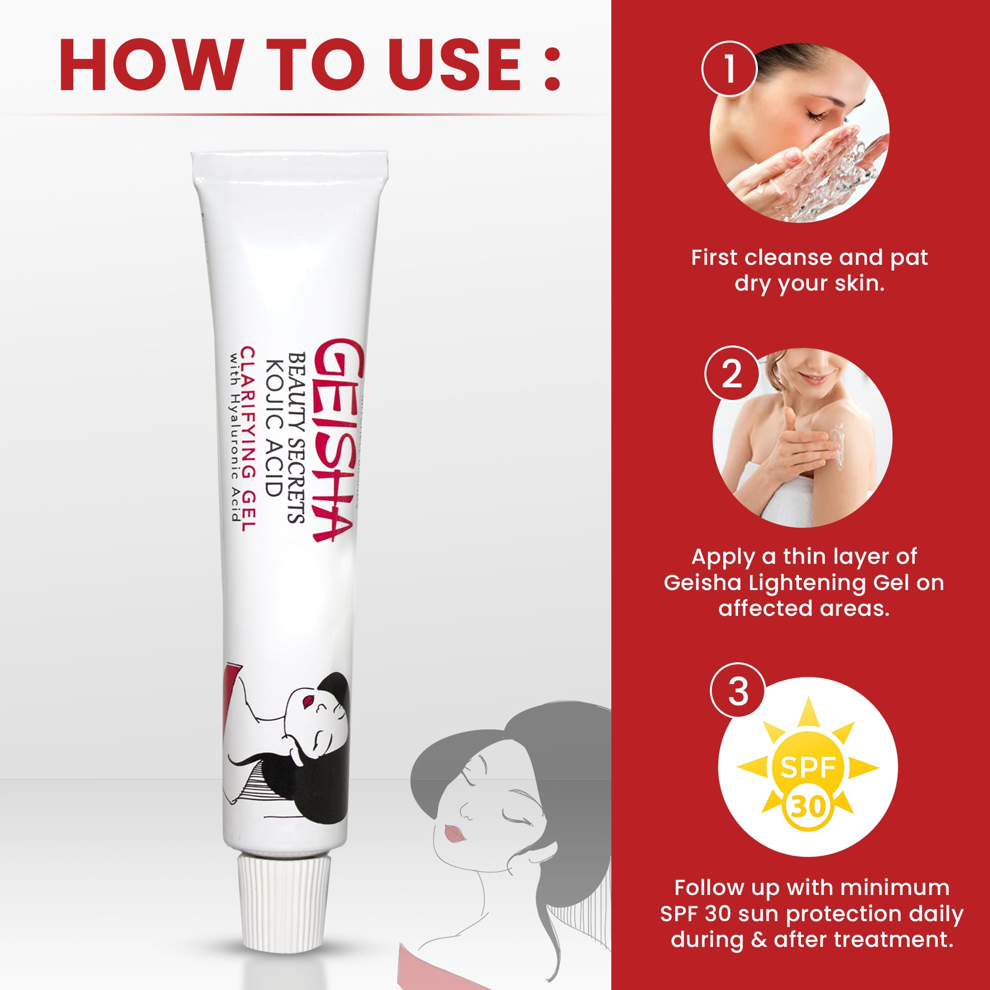 Aplicación en manos con OMIC Geisha Gel para cuidado diario del tono.