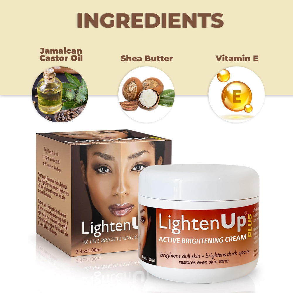 OMIC Lighten-Up Plus cream being applied on hand for daily glow