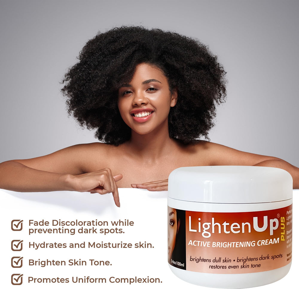 Jamaican castor oil and shea butter ingredients in Lighten-Up Plus