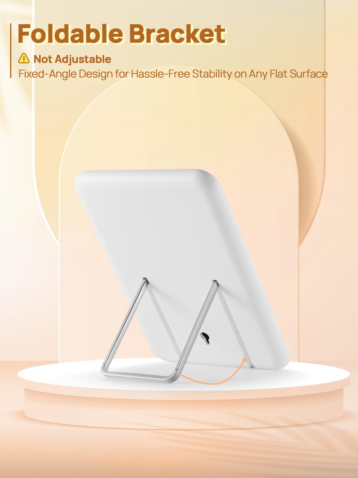 OMIRO lighted version desk mirror with built-in illumination for detail work.