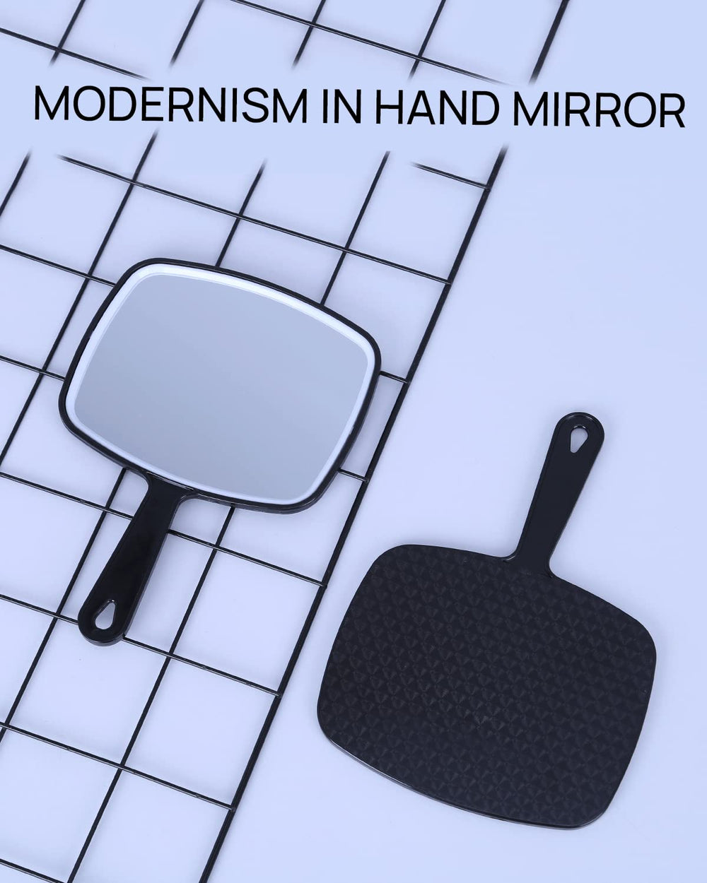 OMIRO hand mirror ideal for shaving preparation and close grooming