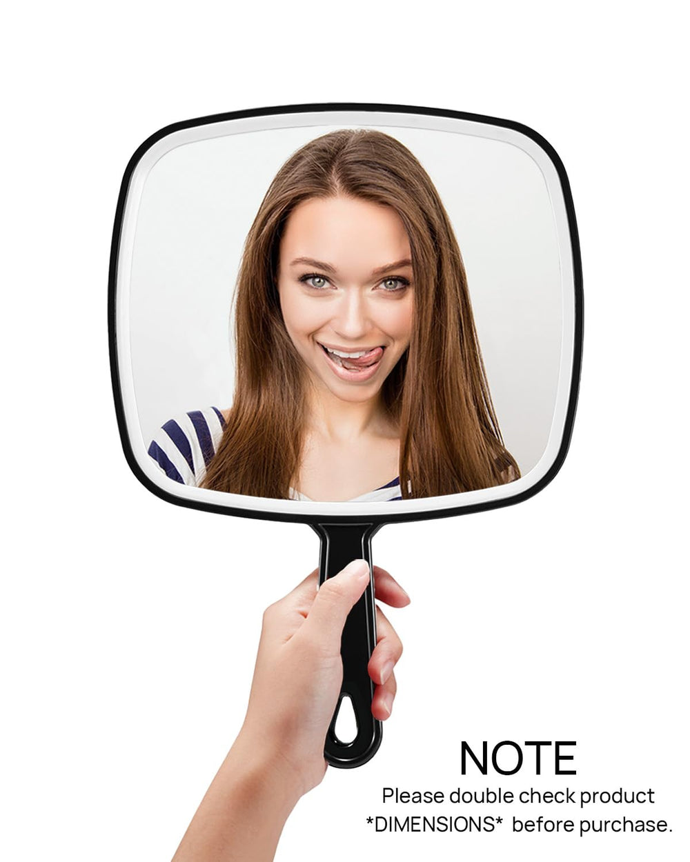 OMIRO large viewing surface provides distortion-free reflections for clarity.