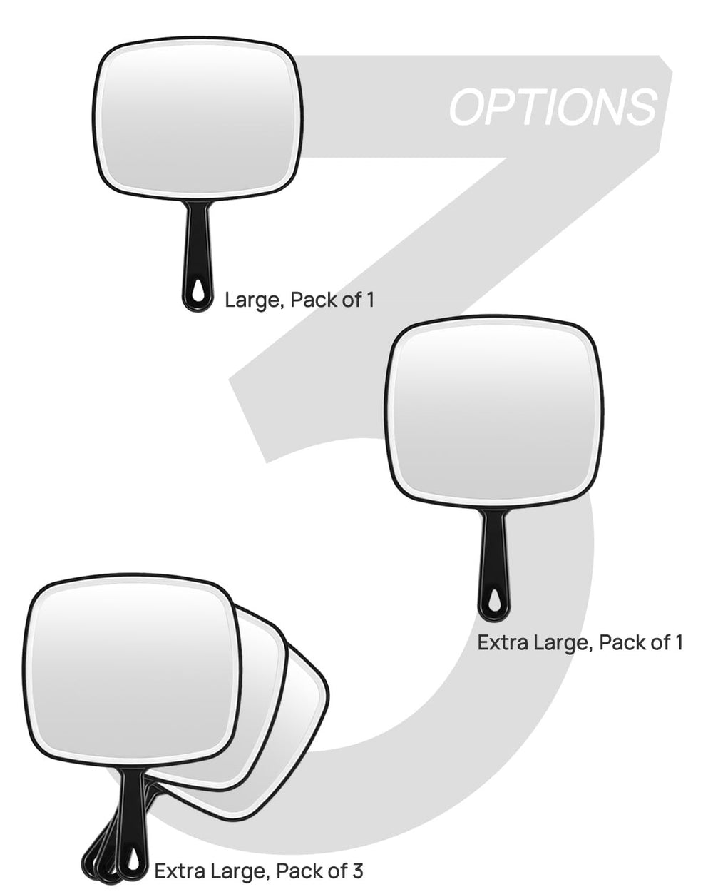 OMIRO options include Large, Extra Large, or a 3-pack.
