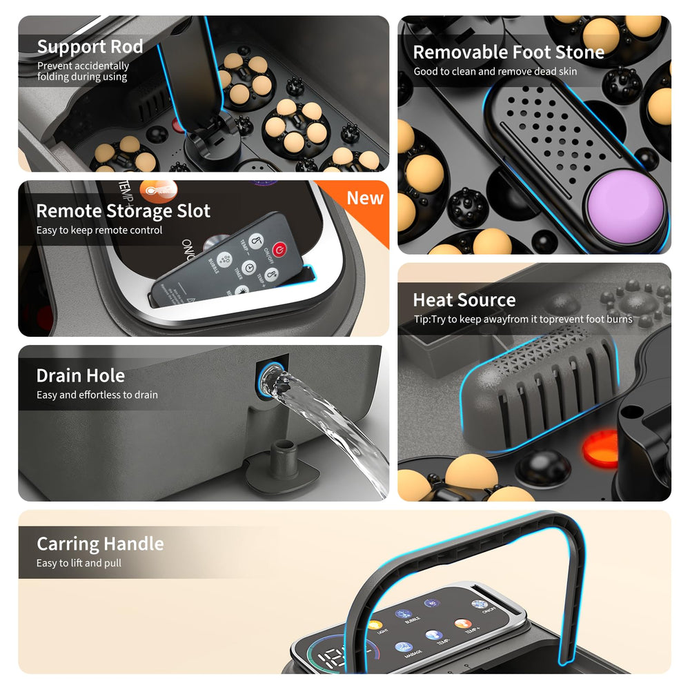 Omnqira modular design with removable massage plate for cleaning