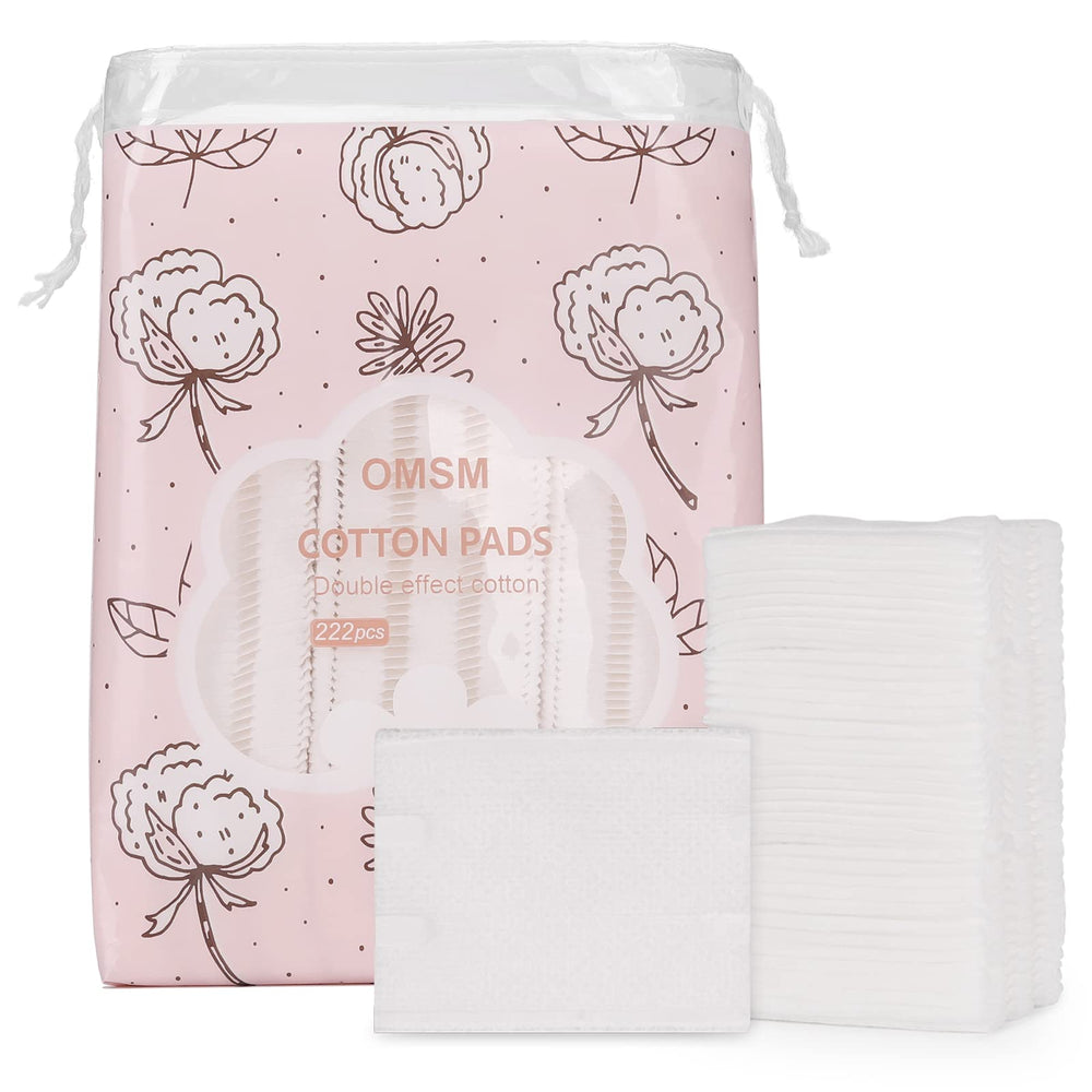 OMSM cotton pads soft cotton squares for gentle skincare and makeup removal