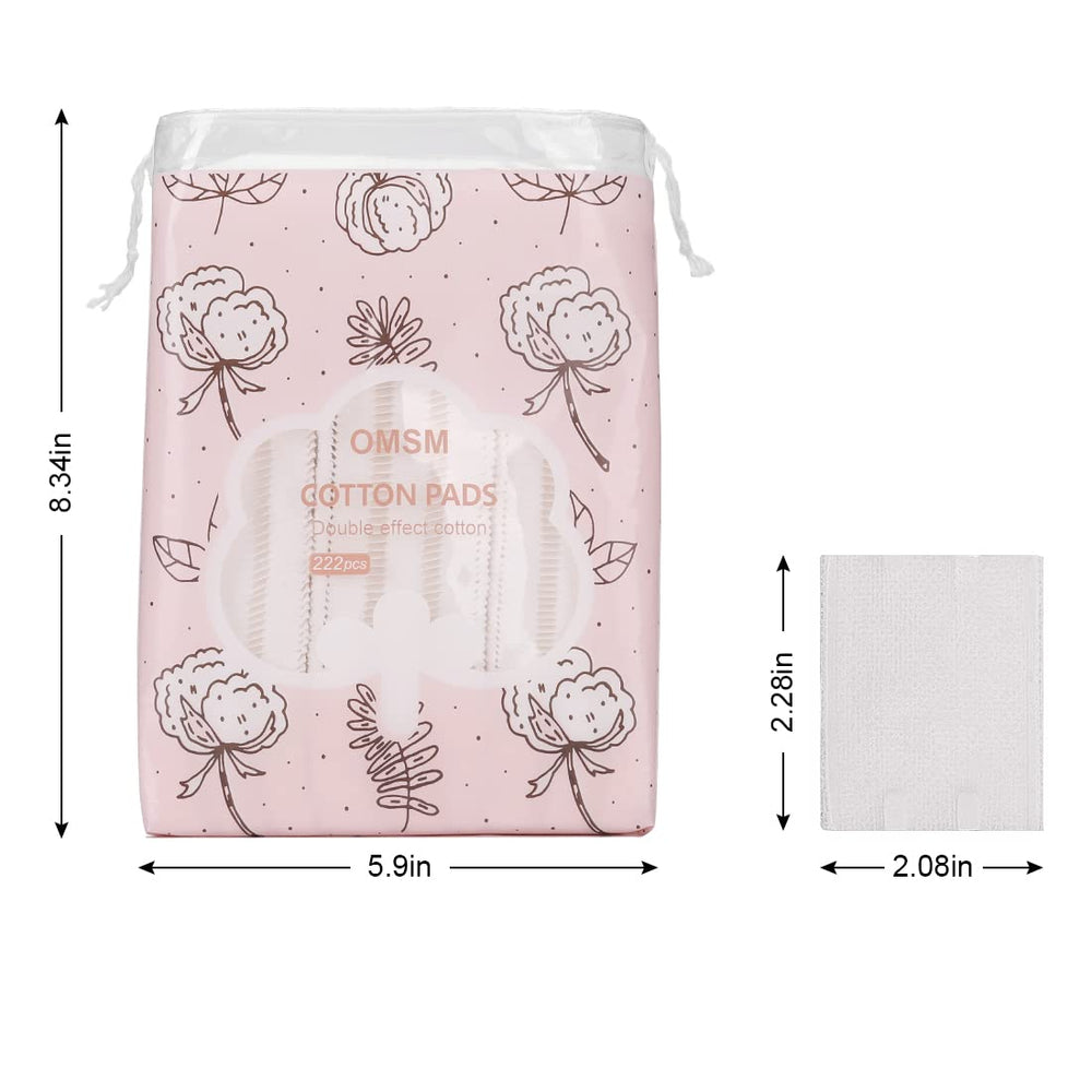 OMSM hypoallergenic lint-free pads suitable for sensitive skin care