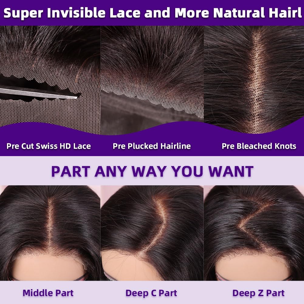 Omswet 100% human hair bob wig heat-styling versatility close-up