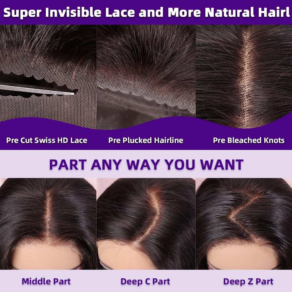 Omswet 100% human hair bob wig heat-styling versatility close-up