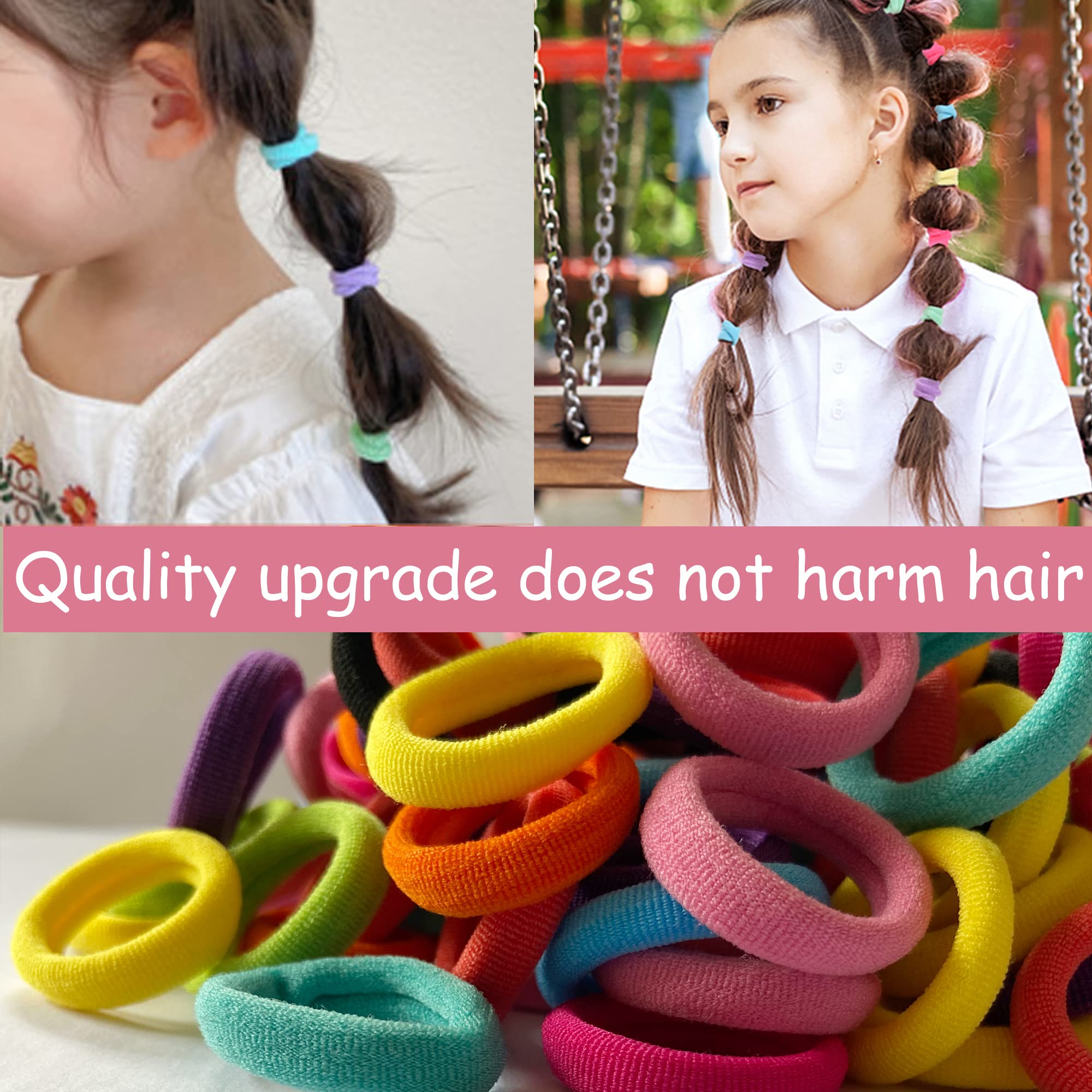 Omszte seamless hair ties prevent snagging during daily kid hairstyles