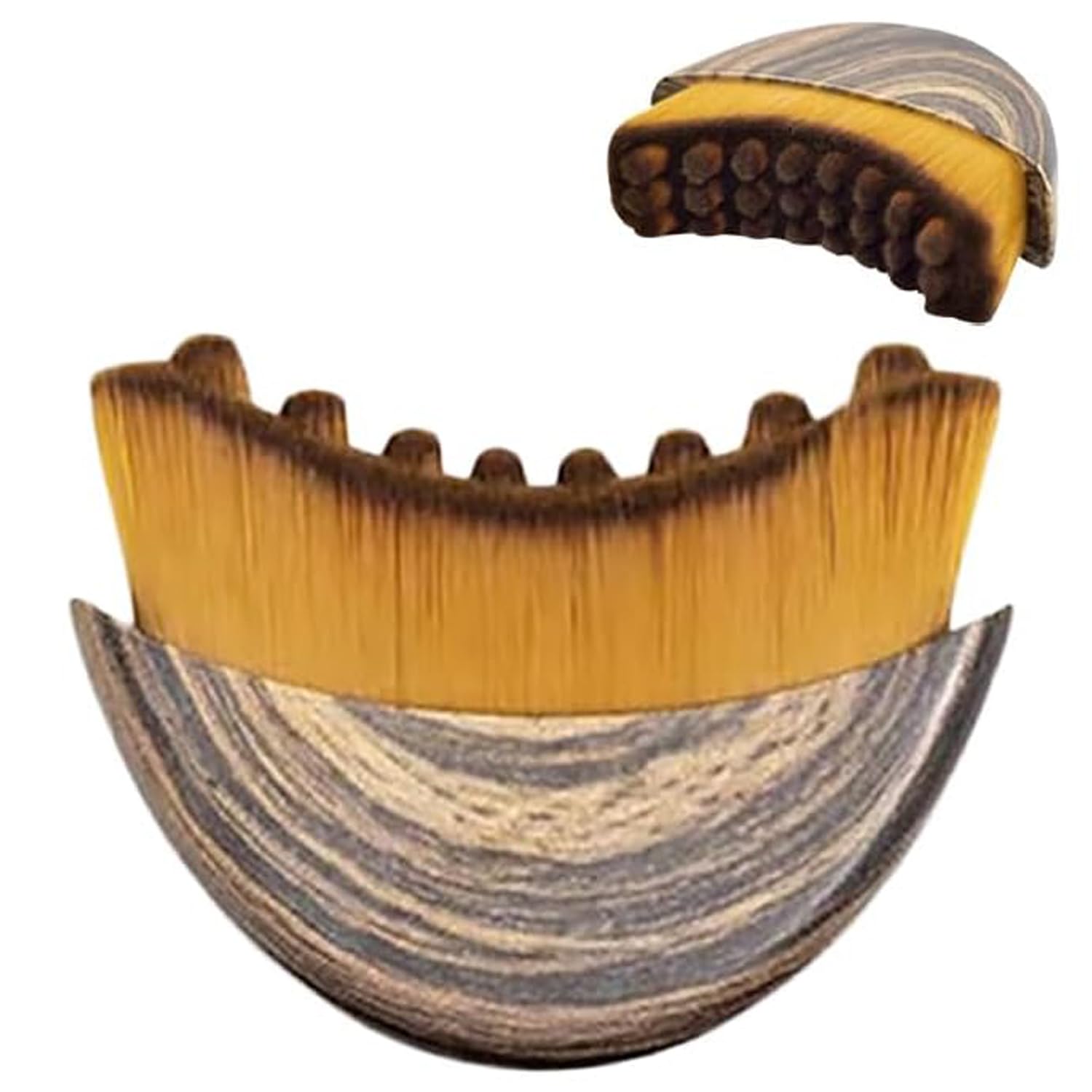 OMULIKJ lymphatic contour brush front view for facial drainage and calm skin.