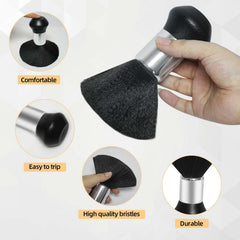 Omvoina cape suitable for salons and home use during dyeing, shaving, and hairdressing.