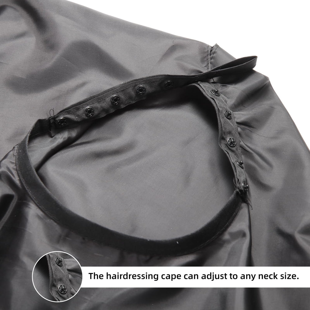 Omvoina cape suitable for salon or home use during hair cutting and color.