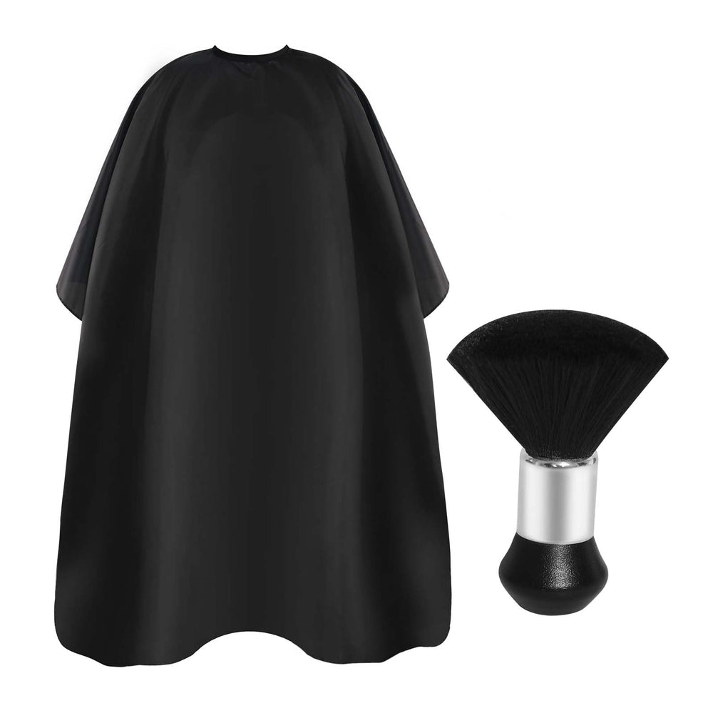 Omvoina professional haircut cape with adjustable snap closure for a comfortable fit.