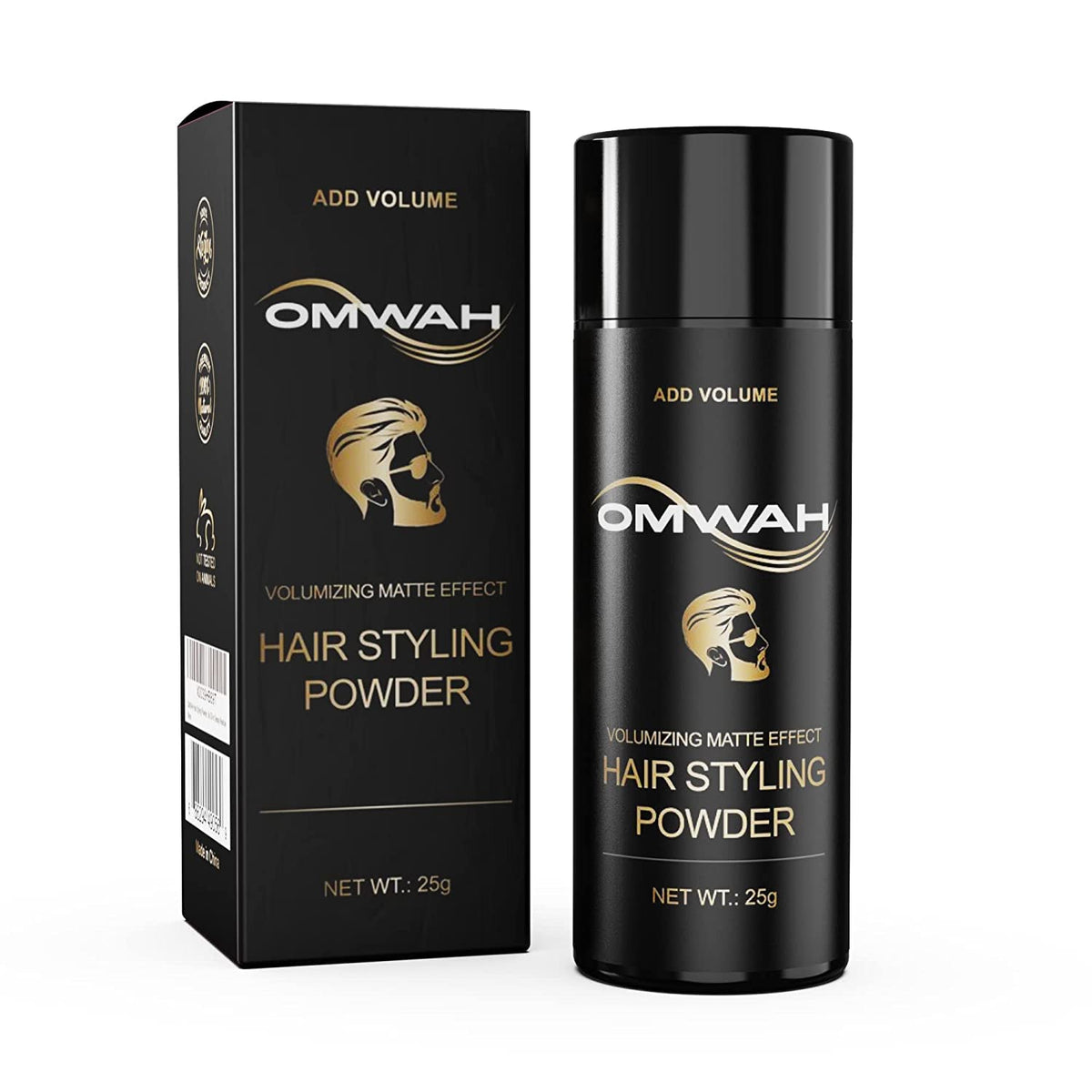 OMWAH Snowade, polvo peinado natural para un acabado ligero y sin grasa.