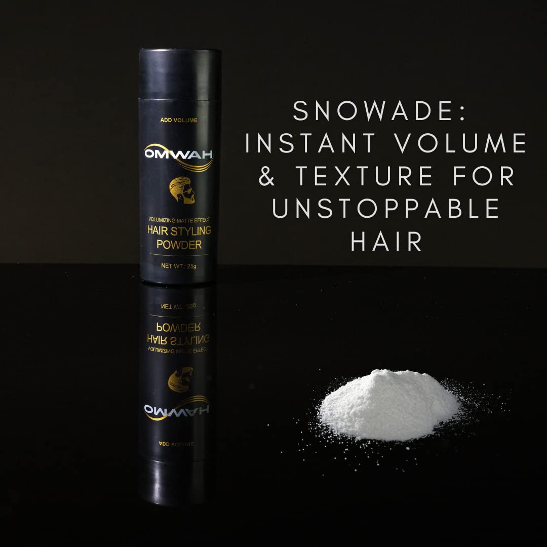 OMWAH Snowade, añade volumen y textura al cabello con acabado natural.