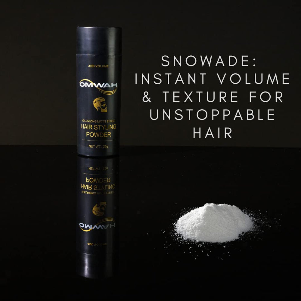 OMWAH Snowade, añade volumen y textura al cabello con acabado natural.