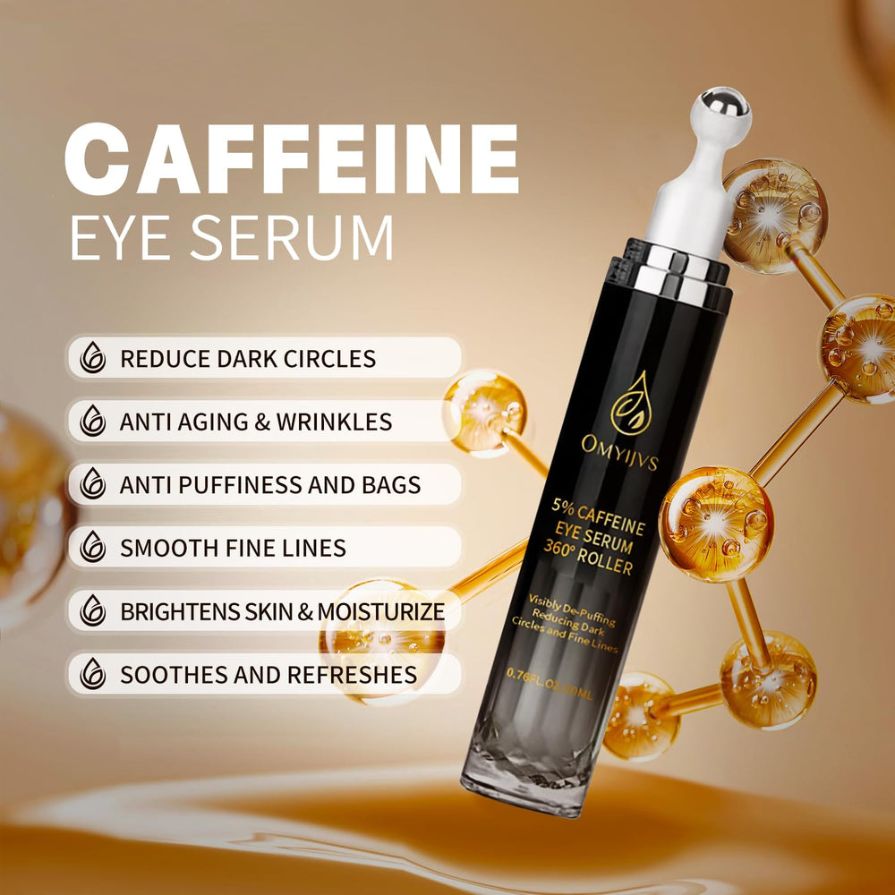 OMYIJVS Caffeine Eye Cream, lineas-finas, ayuda a suavizar la mirada.