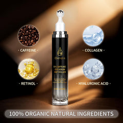 OMYIJVS Caffeine Eye Cream, aplicación-serum, textura ligera que nutre la zona ocular.