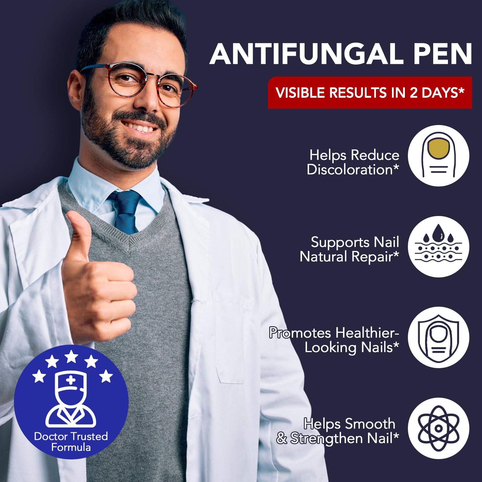 OMZOK Toenail Fungus Pen precision applicator targets affected nails precisely.