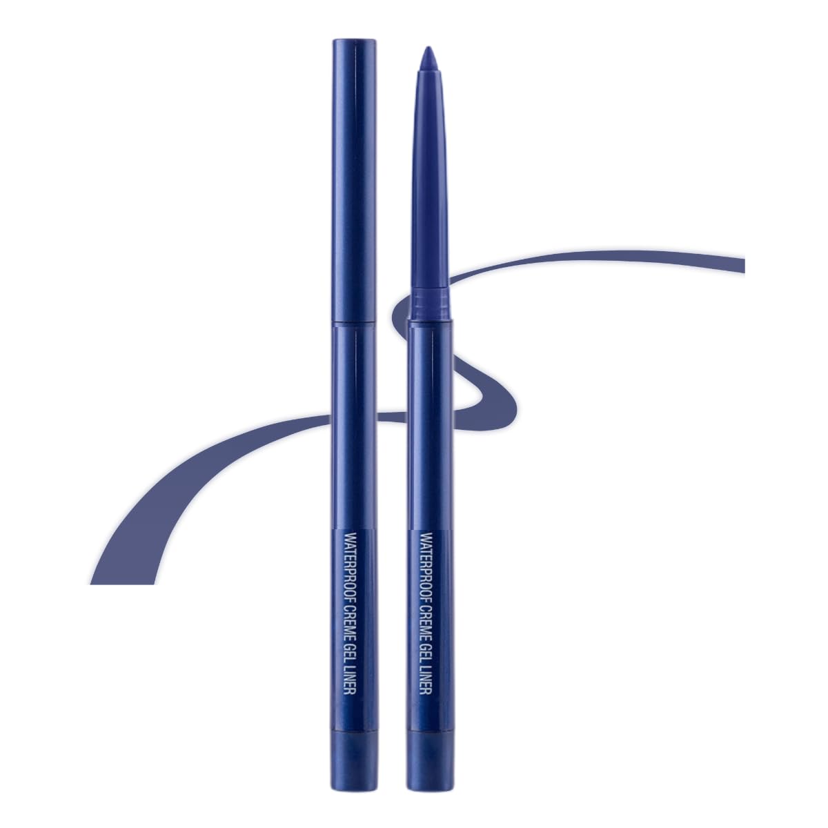 ONarisae retractable eyeliner pencil in dark blue for easy winged liner