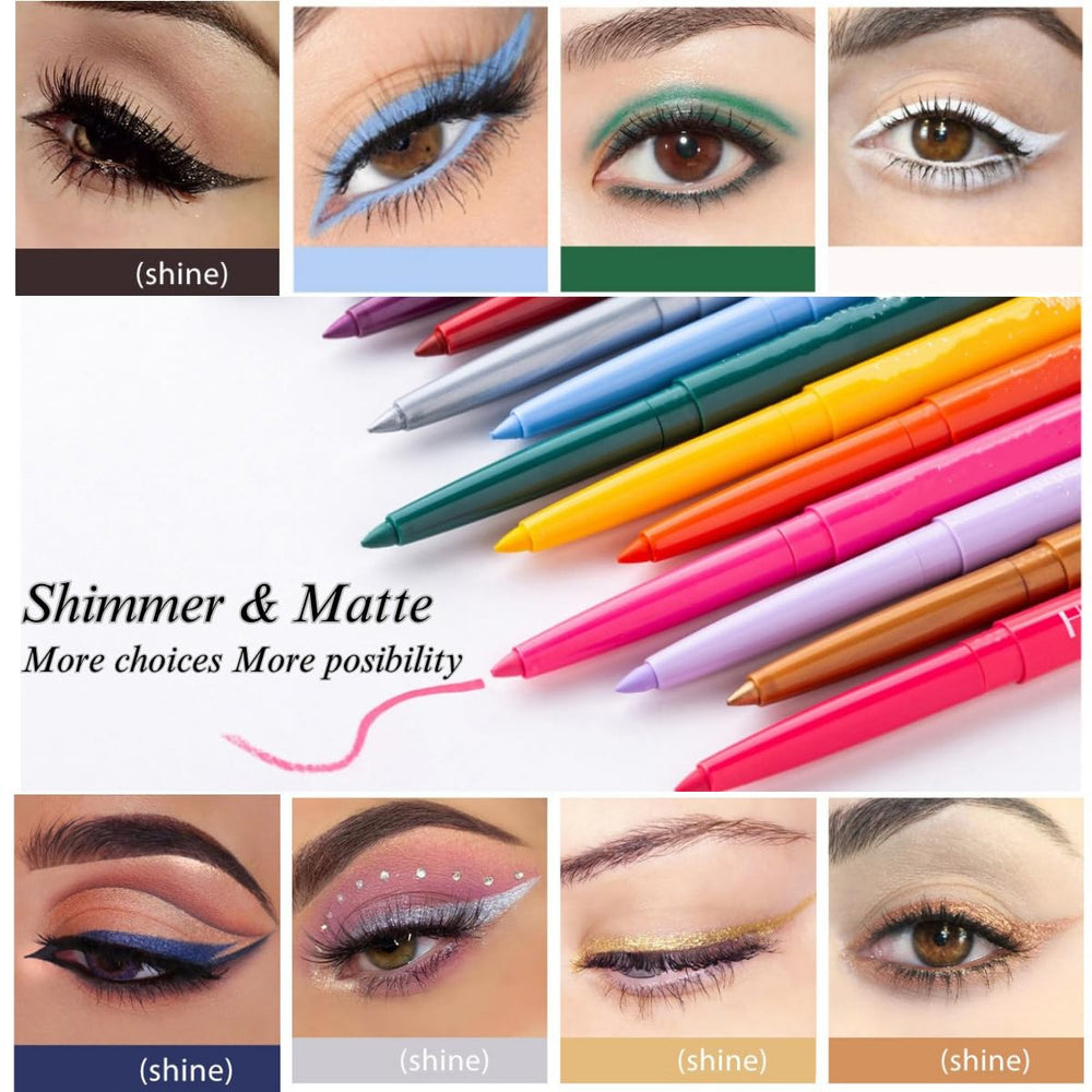 ONarisae smudge-proof eyeliner color resists transfer through heat