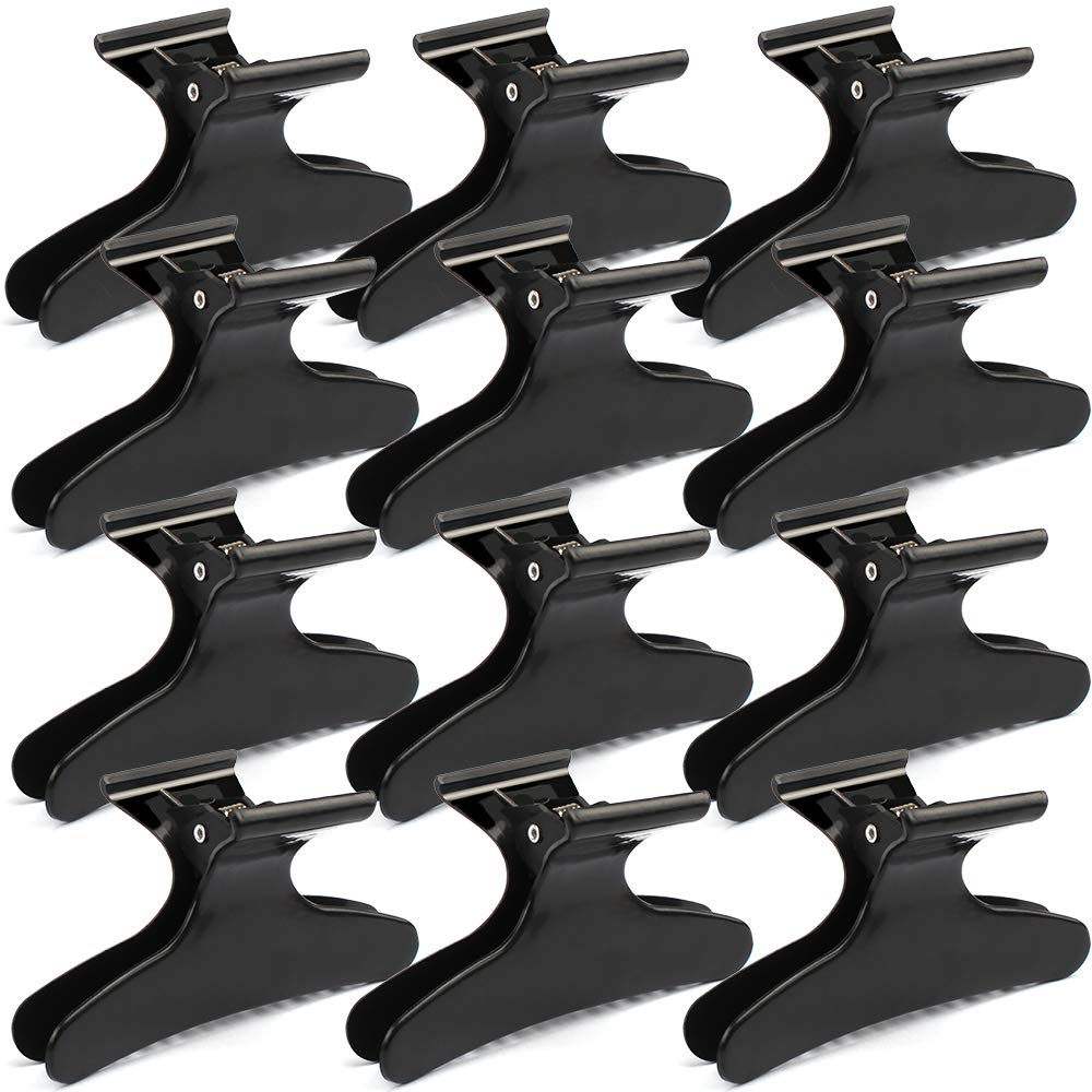 Ondder black butterfly hair clip closeup showing durable grip for precise styling.