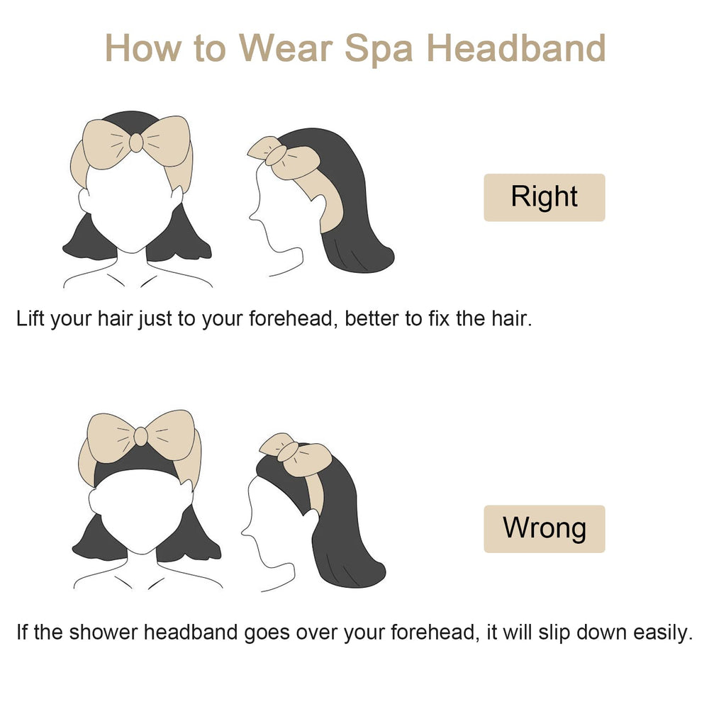 Ondder diadema con lazo adorable, ideal para el cuidado facial