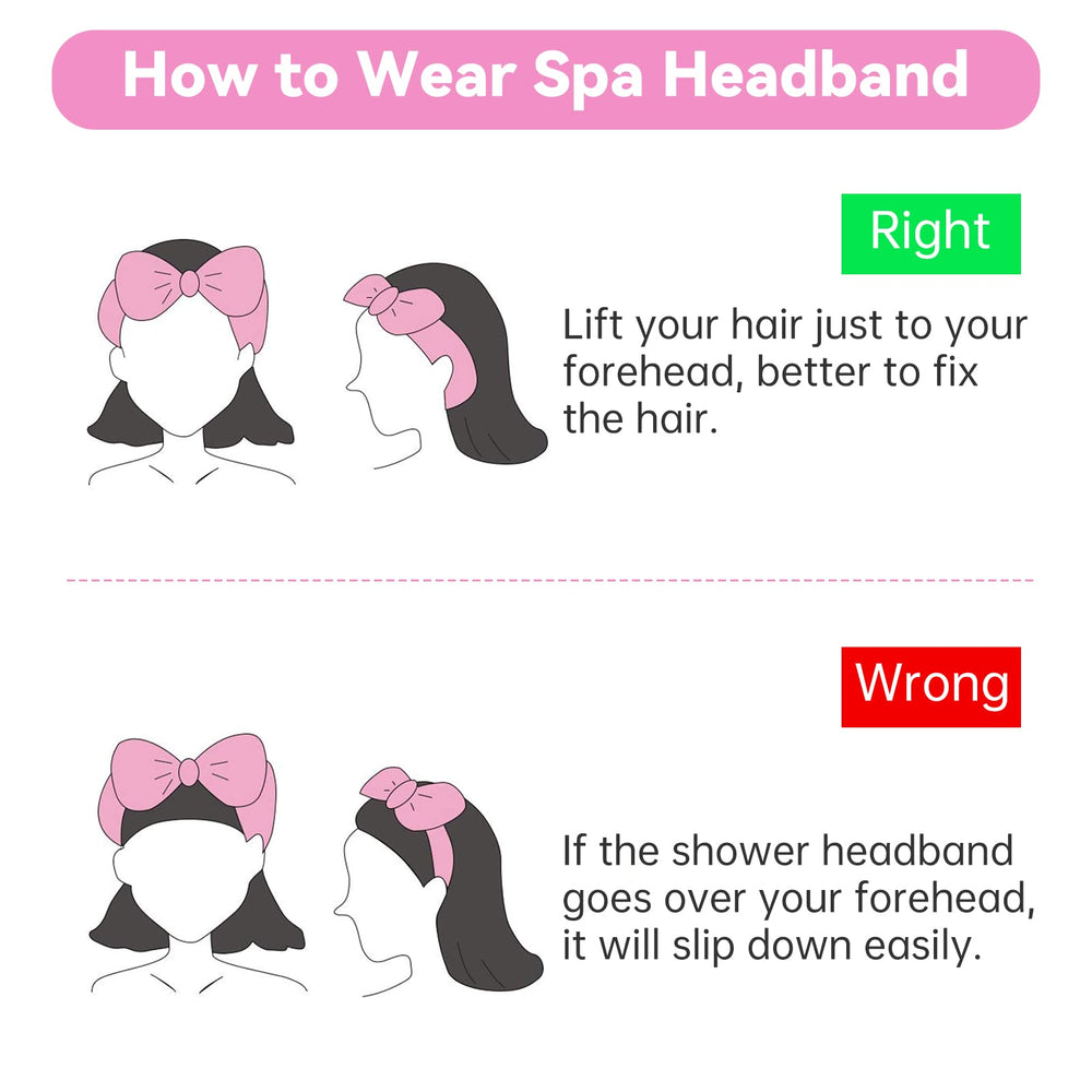 Ondder diadema spa lavado fácil, sencilla de limpiar