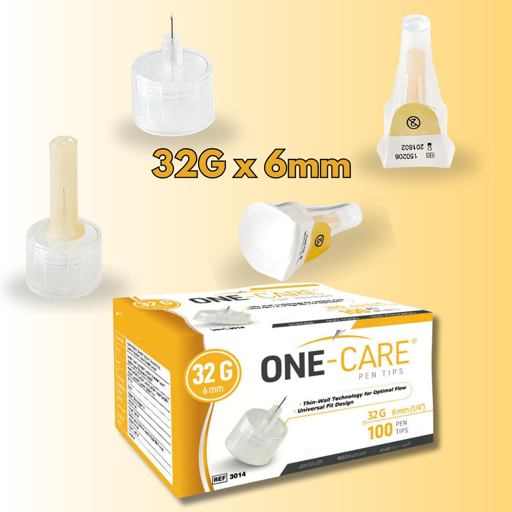 ONE-CARE Puntas 32G-6mm empaque individual para higiene