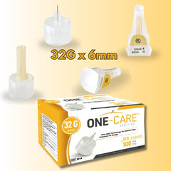 ONE-CARE Puntas 32G-6mm empaque individual para higiene