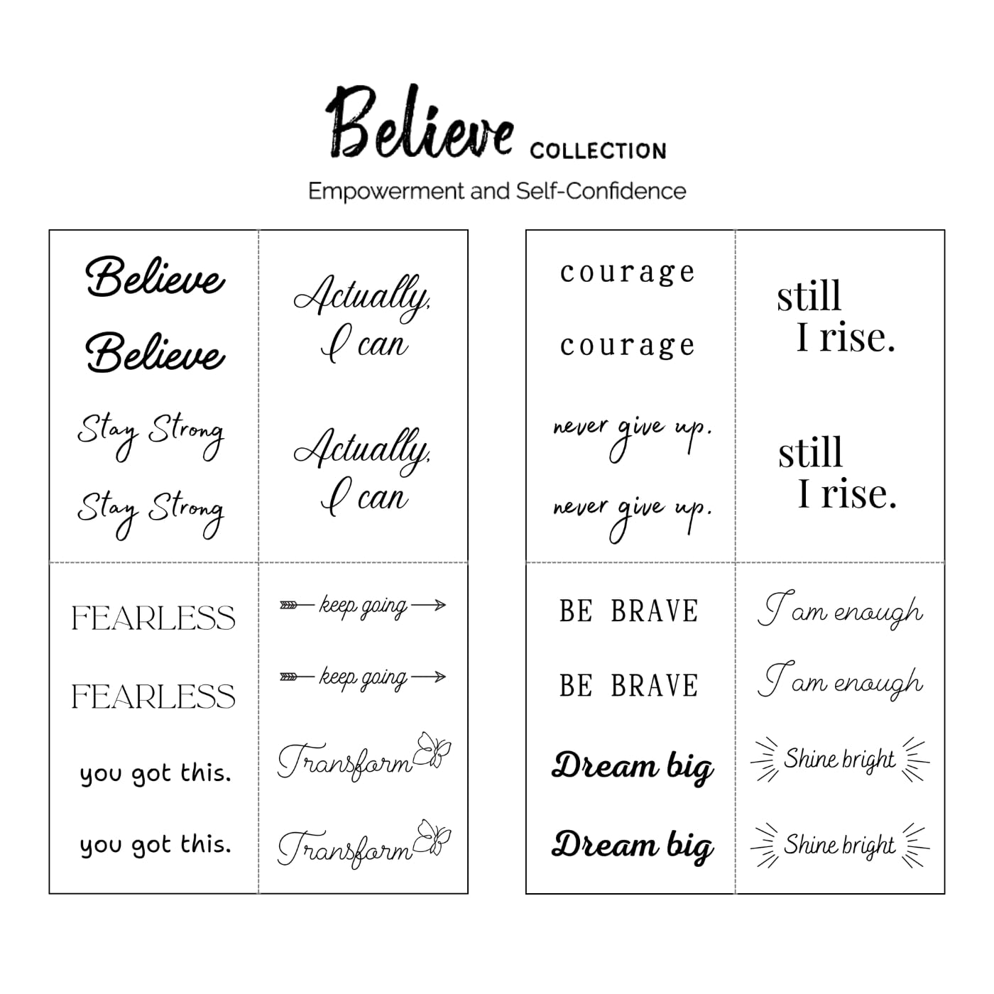 One Grace Believe: dos unidades por diseño para probar y prolongar tu look.