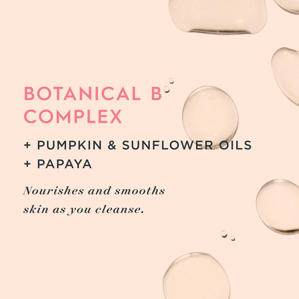 One Love Organics bottle with pump demonstrates easy, residue-free cleansing.