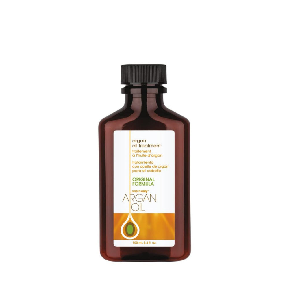 One 'N Only Aceite de Argán, tratamiento capilar en botella para cabello suave y reparado.