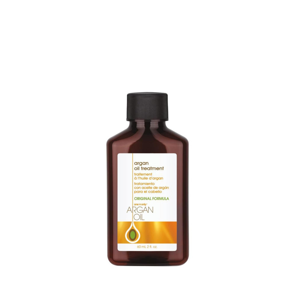 One 'N Only Argan Oil: botella cercana para hidratación rápida y sin grasa.