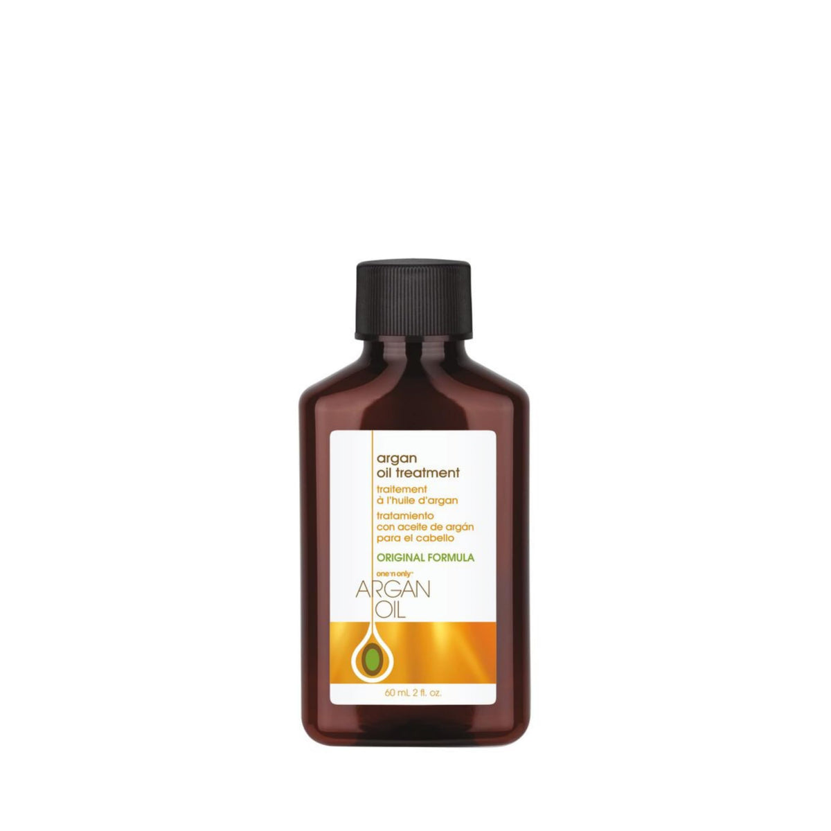 One 'N Only Argan Oil: botella cercana para hidratación rápida y sin grasa.