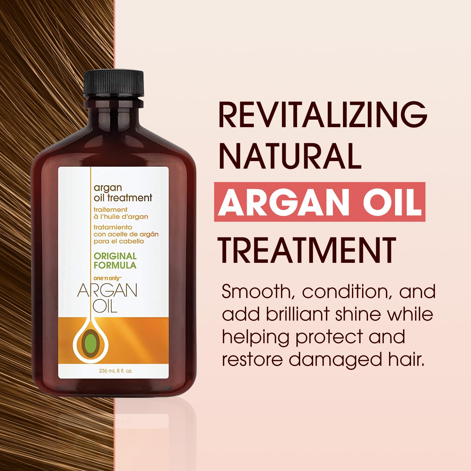 One 'N Only Argan Oil suaviza el encrespamiento y mejora la textura.