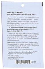 One With Nature mineral-rich salts jar showcasing calming lavender aroma for spa-like self-care.
