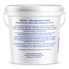 One With Nature Dead Sea Salt bath scene showcases calm spa ritual